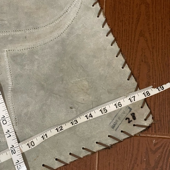 Genuine Cowhide longhorn placemat Leather backing and stitching 14 x18 inches - Picture 11 of 11